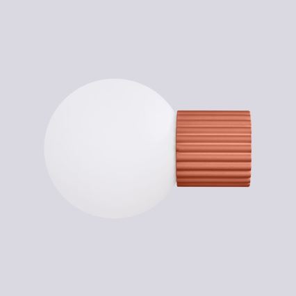 Kupatilsko zidno svetlo HALO 1xG9/8W/230V, prečnika 12 cm, IP44, narandžasto