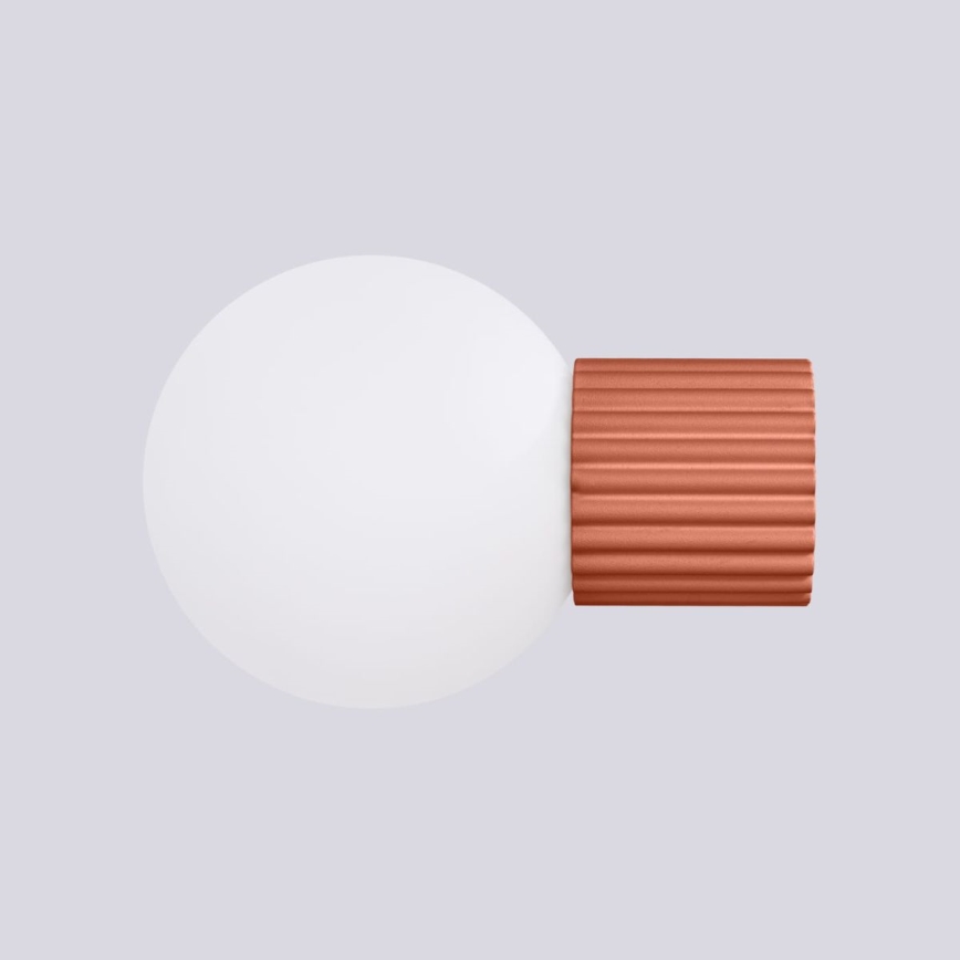 Kupatilsko zidno svetlo HALO 1xG9/8W/230V, prečnika 12 cm, IP44, narandžasto