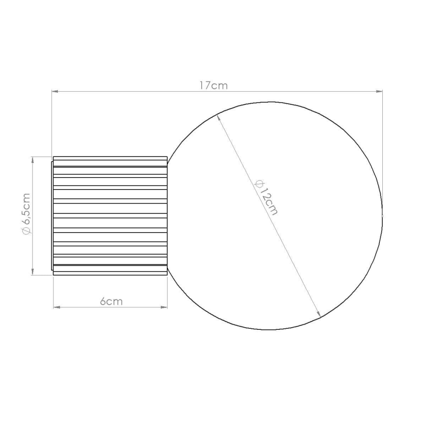 Kupatilsko zidno svetlo HALO 1xG9/8W/230V, prečnika 12 cm, IP44, narandžasto