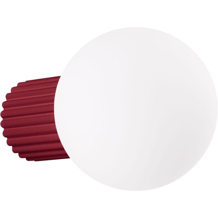 Kupatilsko zidno svetlo HALO 1xG9/8W/230V Ø 12 cm IP44 crveno