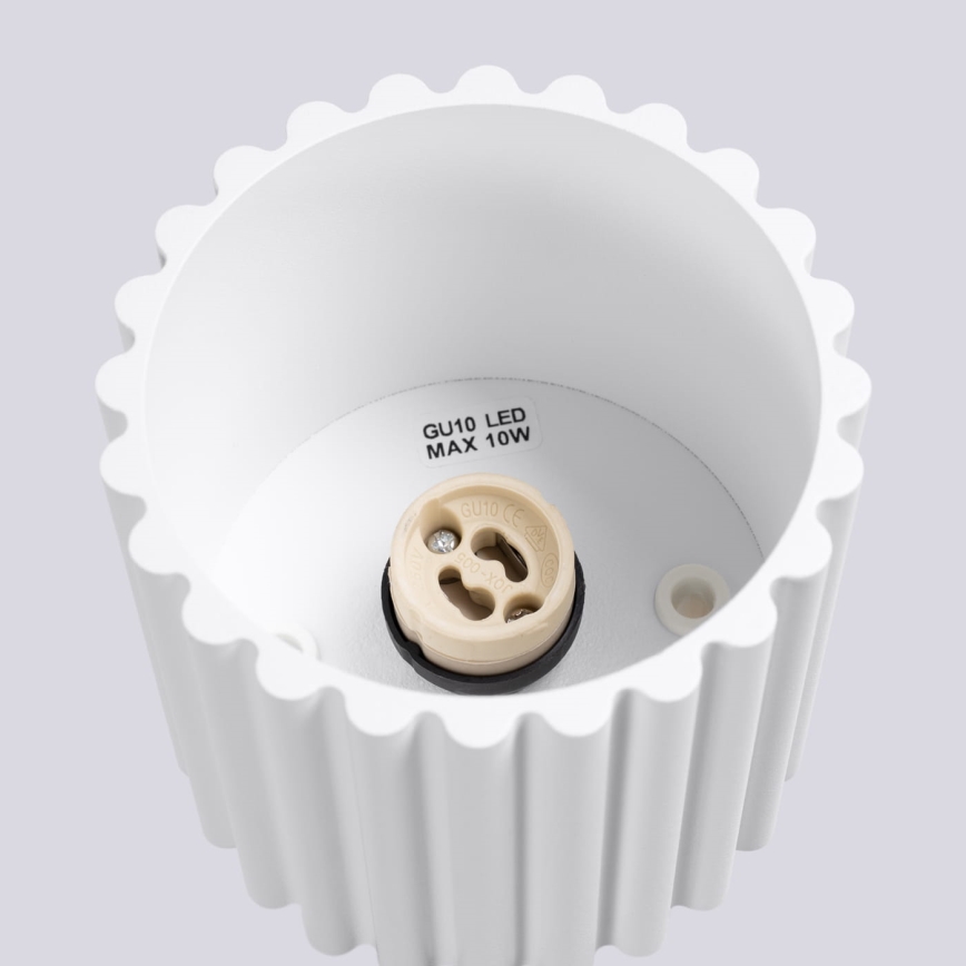 Spot svetiljka AURA 1xGU10/10W/230V 10 cm bela