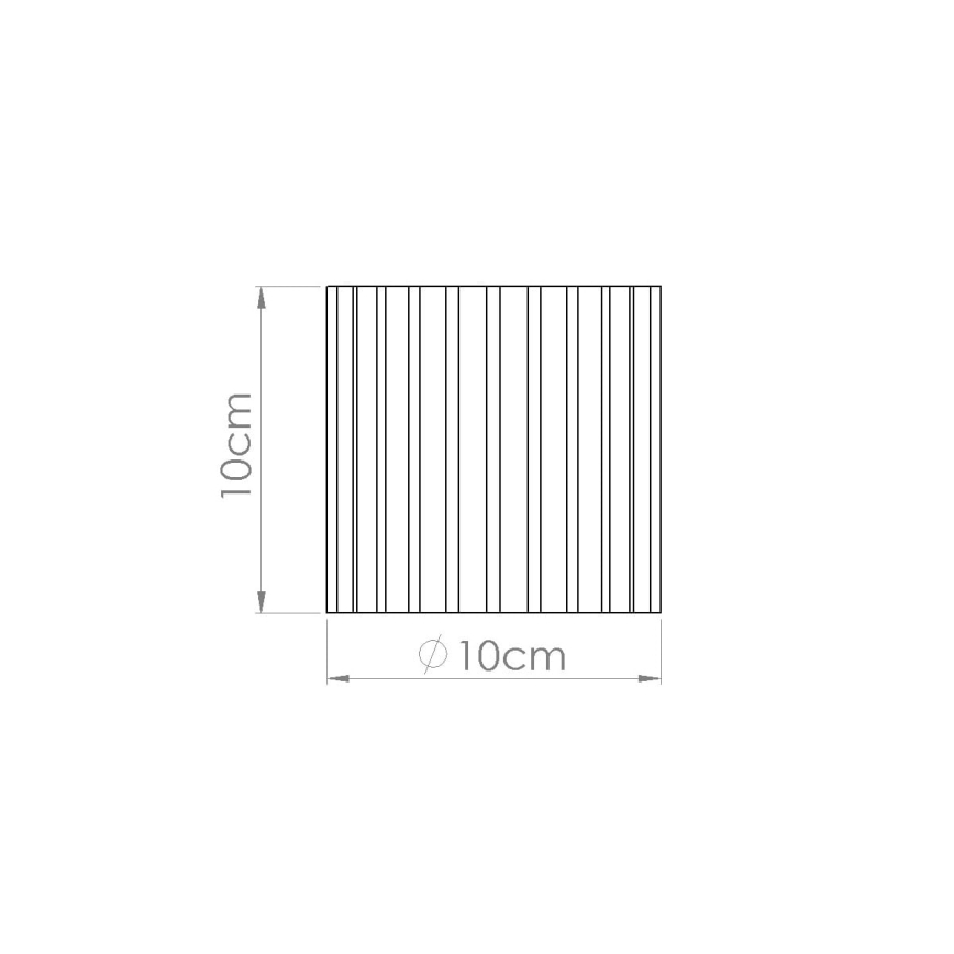 Spot svetiljka AURA 1xGU10/10W/230V 10 cm crna