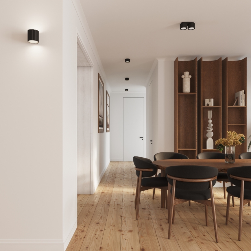 Ugradno svetlo AURA 1xGX53/10W/230V 6 cm crno