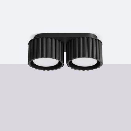 Ugradni spot AURA 2xGX53/10W/230V crni