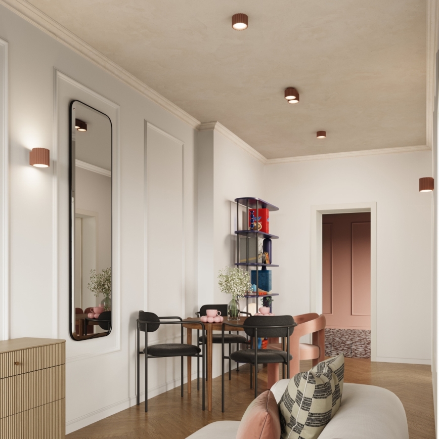 Spot svetiljka AURA 1xGX53/10W/230V 6 cm braon