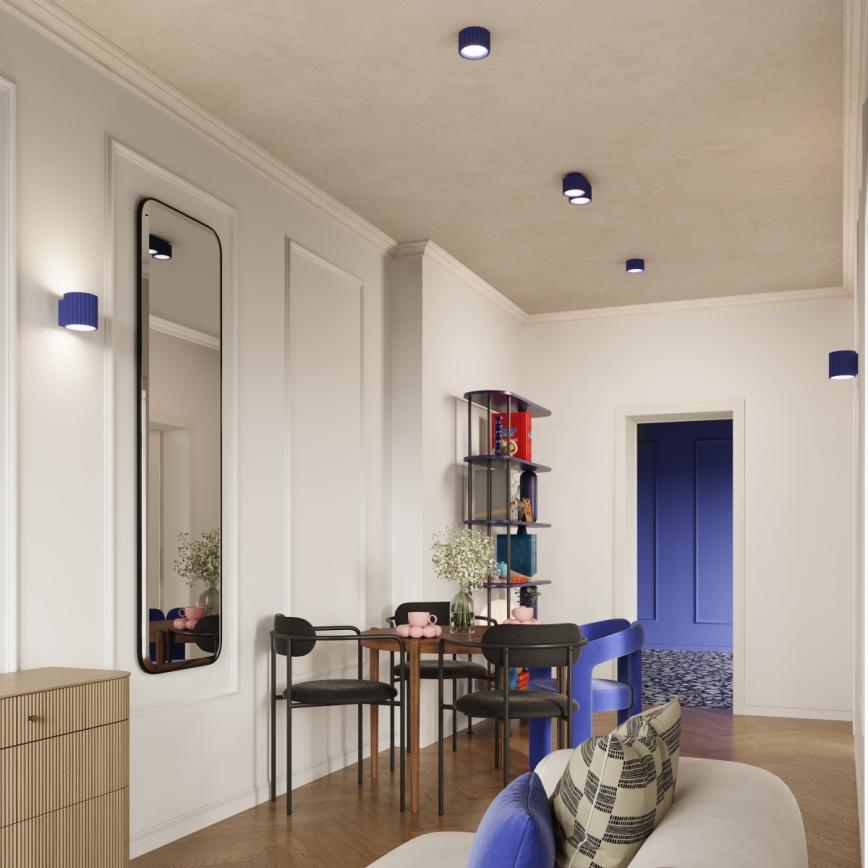 Spot svetiljka AURA 1xGX53/10W/230V 6 cm plava