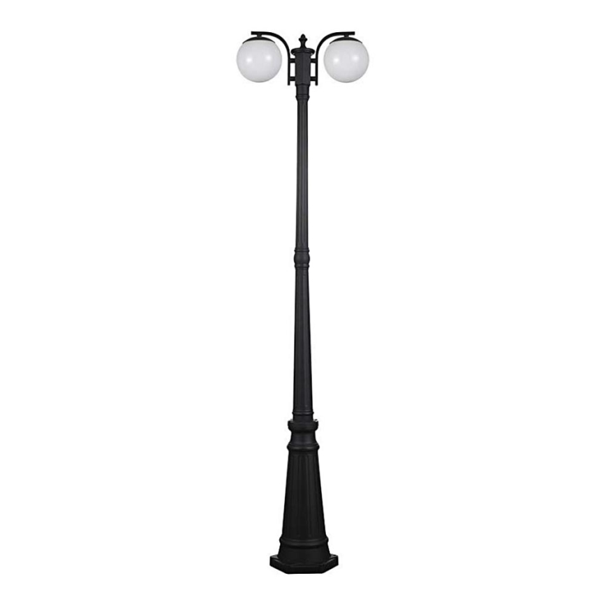 Spoljašnja lampa 2xE27/60W/230V IP44 199 cm crna
