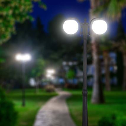 Spoljašnja lampa 2xE27/60W/230V IP44 199 cm crna