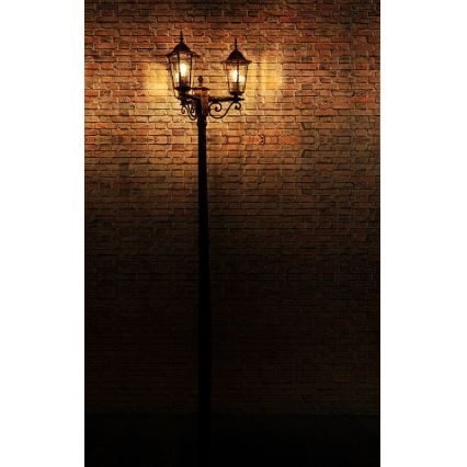 Spoljašnja lampa 3xE27/20W/230V IP43 2,58 m crna