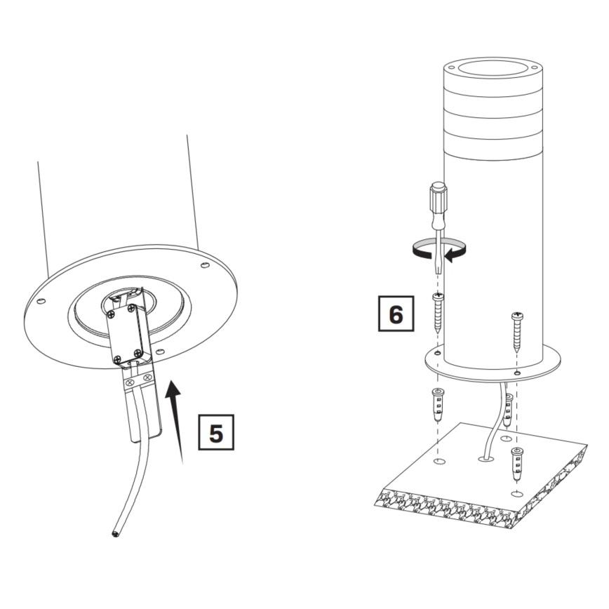 Spoljašnja lampa RINO 1xE27/12W/230V IP54 44 cm crna