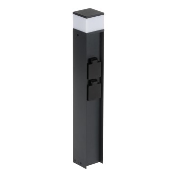 Spoljašnja lampa sa 2 utičnice DASTEN 1xG9/11W/230V 50 cm IP44 crno