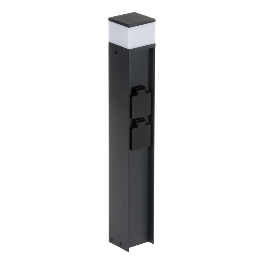Spoljašnja lampa sa 2 utičnice DASTEN 1xG9/11W/230V 50 cm IP44 crno