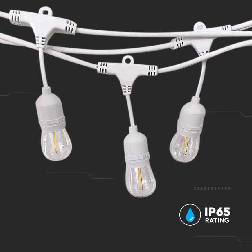 Spoljašnja svetlosna girlanda STRING, 15x E27 (maks. 40 W), 230 V, 15 m, IP65