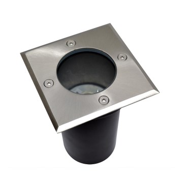 Spoljašnja ugradna svetiljka za prolaz vozila 1xGU10/35W/230V IP44 mat hrom