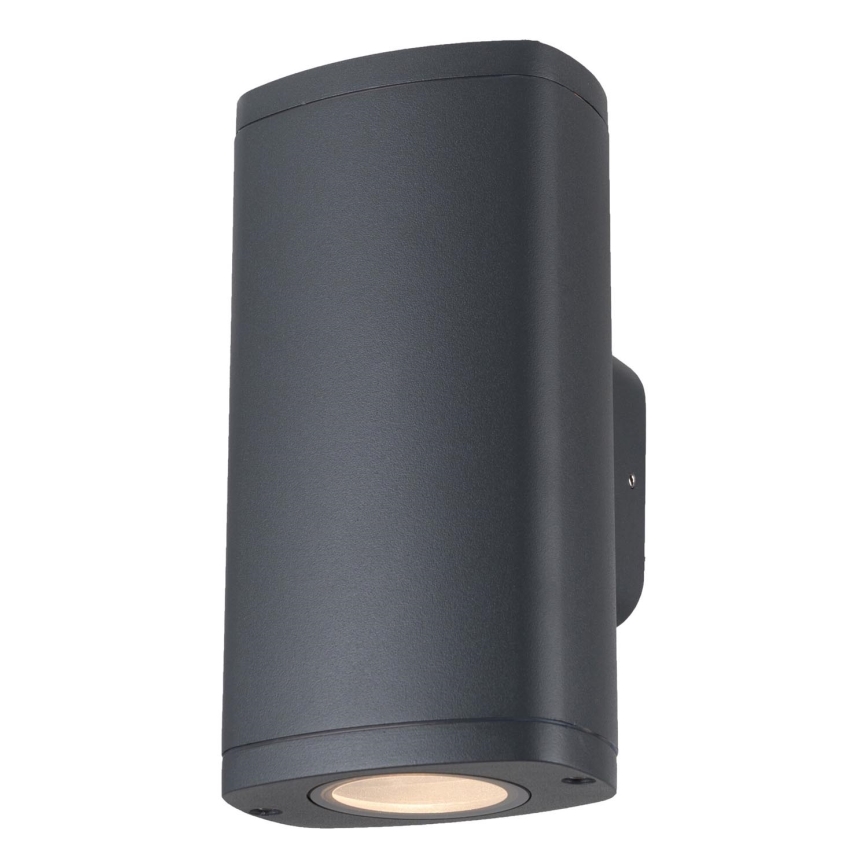 Spoljašnja zidna lampa ZEVI 2xGU10/10W/230V IP54 antracit