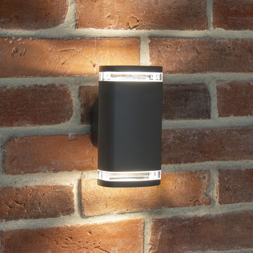 Spoljašnja zidna lampa ZEVI 2xGU10/10W/230V IP54 antracit