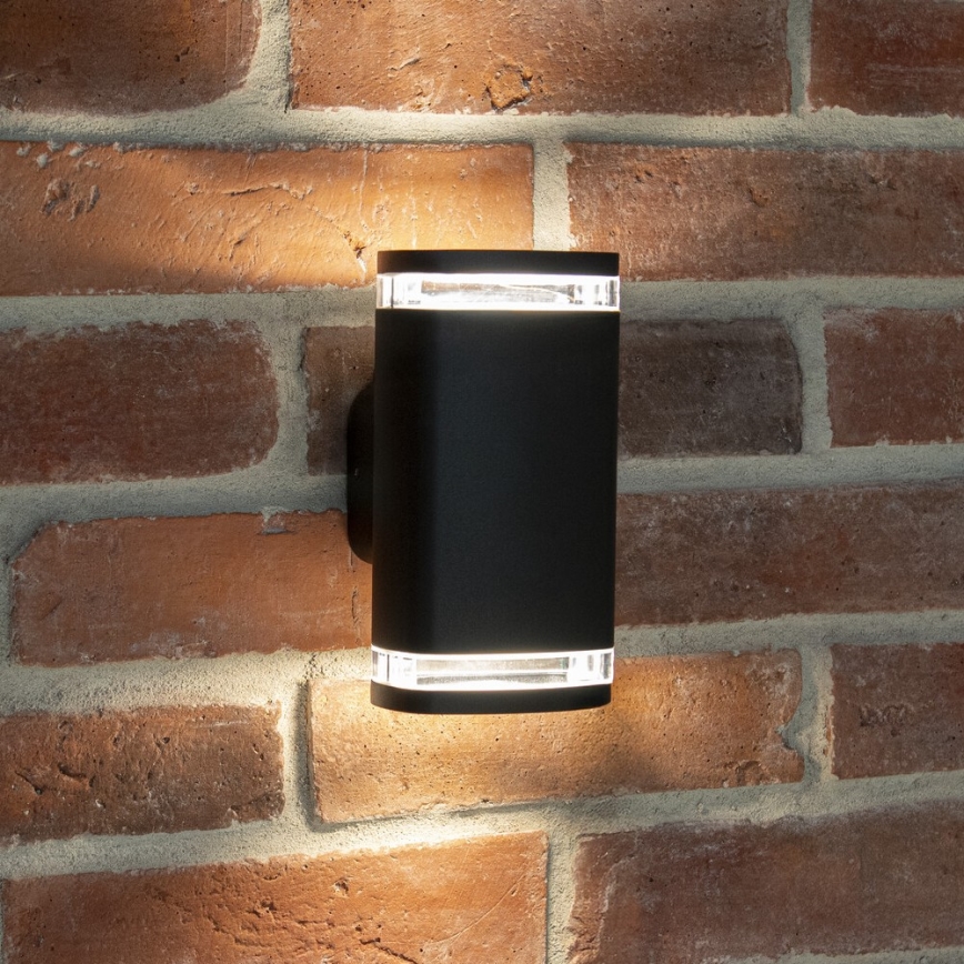 Spoljašnja zidna lampa ZEVI 2xGU10/10W/230V IP54 crno