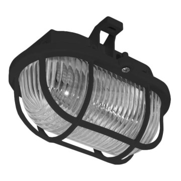 Spoljašnje plafonsko svetlo OVAL 1xE27/60W/230V IP44, crno