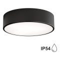 Spoljašnje plafonsko svetlo sa senzorom CLEO, 2xE27/24W/230V, prečnika 30 cm, crno, IP54