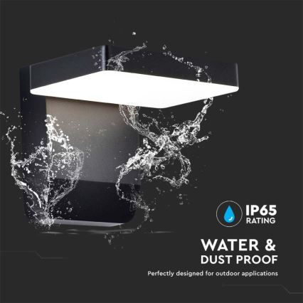 Spoljašnje zidno fleksibilno LED svetlo, 17 W, 230 V, IP65, 4000 K, crno