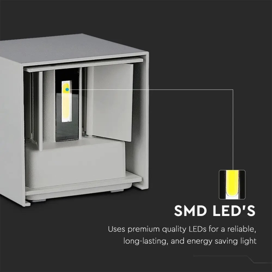 Spoljašnje zidno LED svetlo 11W/230V 4000K IP65 sivo