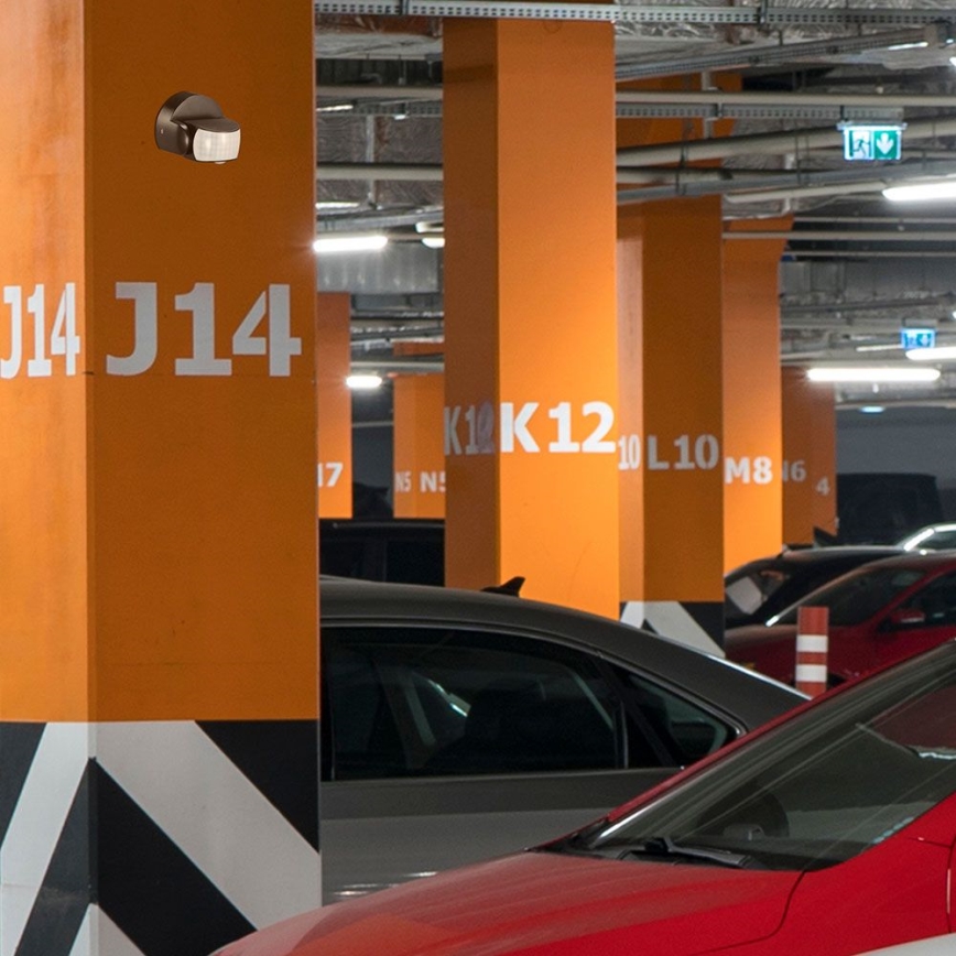 Spoljašnji infracrveni senzor pokreta 180/360° 600W/230V IP65, crni