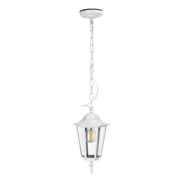Spoljašnji luster na lancu 1xE27/60W/230V IP44 bela