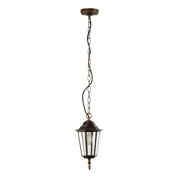 Spoljašnji luster na lancu ARRAIA 1xE27/15W/230V IP44 bronzana patina