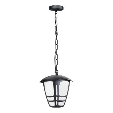 Spoljašnji luster na lancu TEVIO 1xE27/60W/230V IP54 crna
