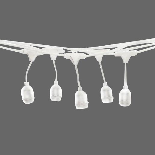 Spoljna girlanda 15xE27/10W/230V 15 m IP44 bela