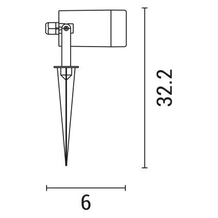 Spoljna lampa 1xGU10/5W/230V IP65 bela