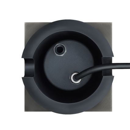 Spoljašnja svjetiljka za prelaz vozila LUKKA CONNECT 1xGU10/4W/230V IP67, mat hrom, četvrtasta