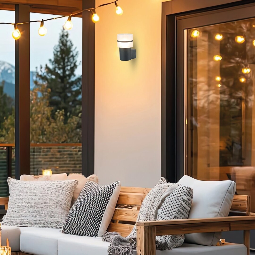 Spoljna zidna svetiljka MIA 1xE27/60W/230V IP44 crna