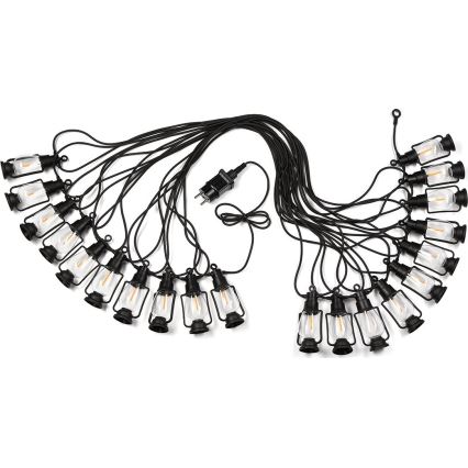 Spoljni dekorativni niz GIRLANDA 20xLED 20m IP44 topla bela