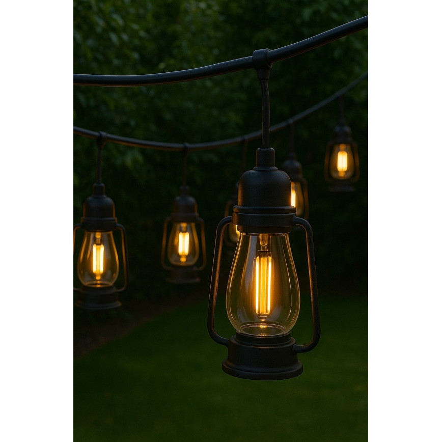 Spoljni dekorativni niz GIRLANDA 20xLED 20m IP44 topla bela