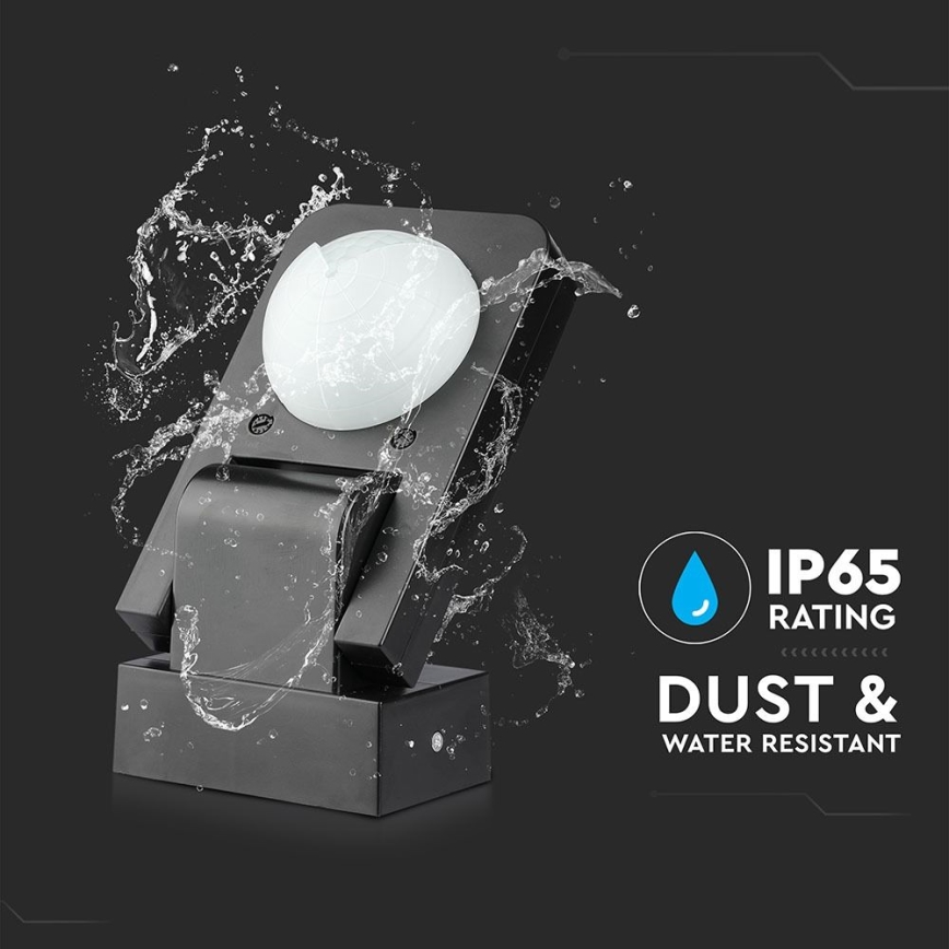 Spoljni infracrveni senzor pokreta 360° 1000W/230V IP65 crni