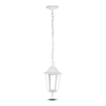 Spoljni luster na lancu 1xE27/40W/230V IP44 bela