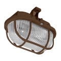 Spoljno plafonsko svetlo OVAL 1xE27/60W/230V IP44 braon