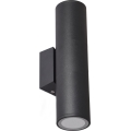 Spoljno zidno svetlo 2xGU10/35W/230V IP54, okruglo, crne boje