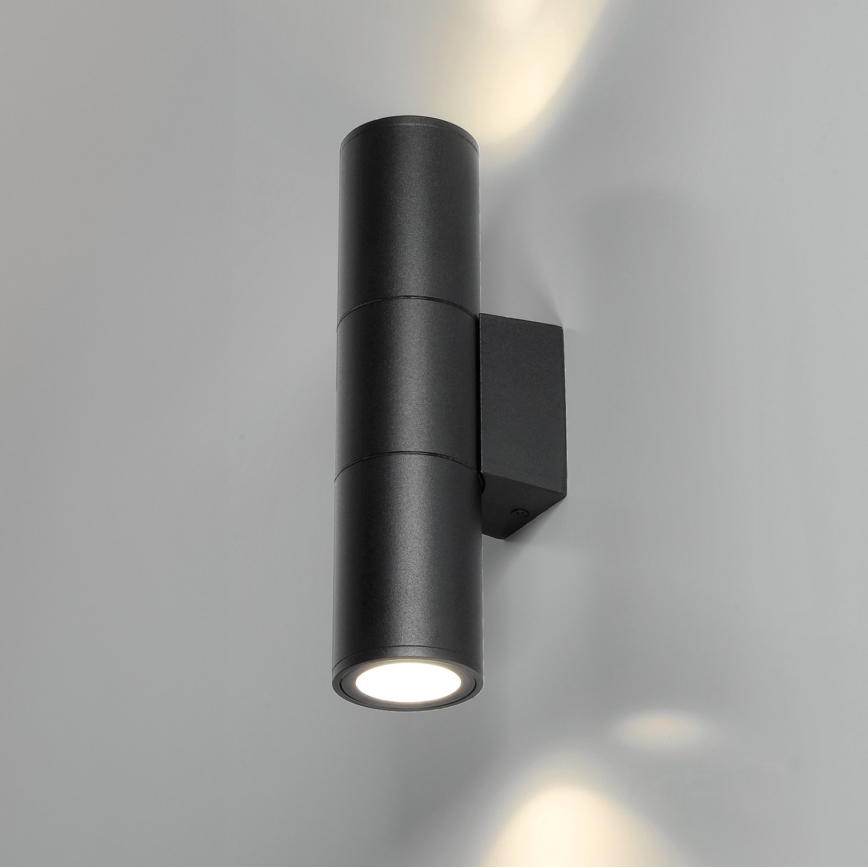 Spoljno zidno svetlo 2xGU10/35W/230V IP54, okruglo, crne boje