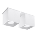 Spot lampa QUAD 2 2xGU10/40W/230V bela