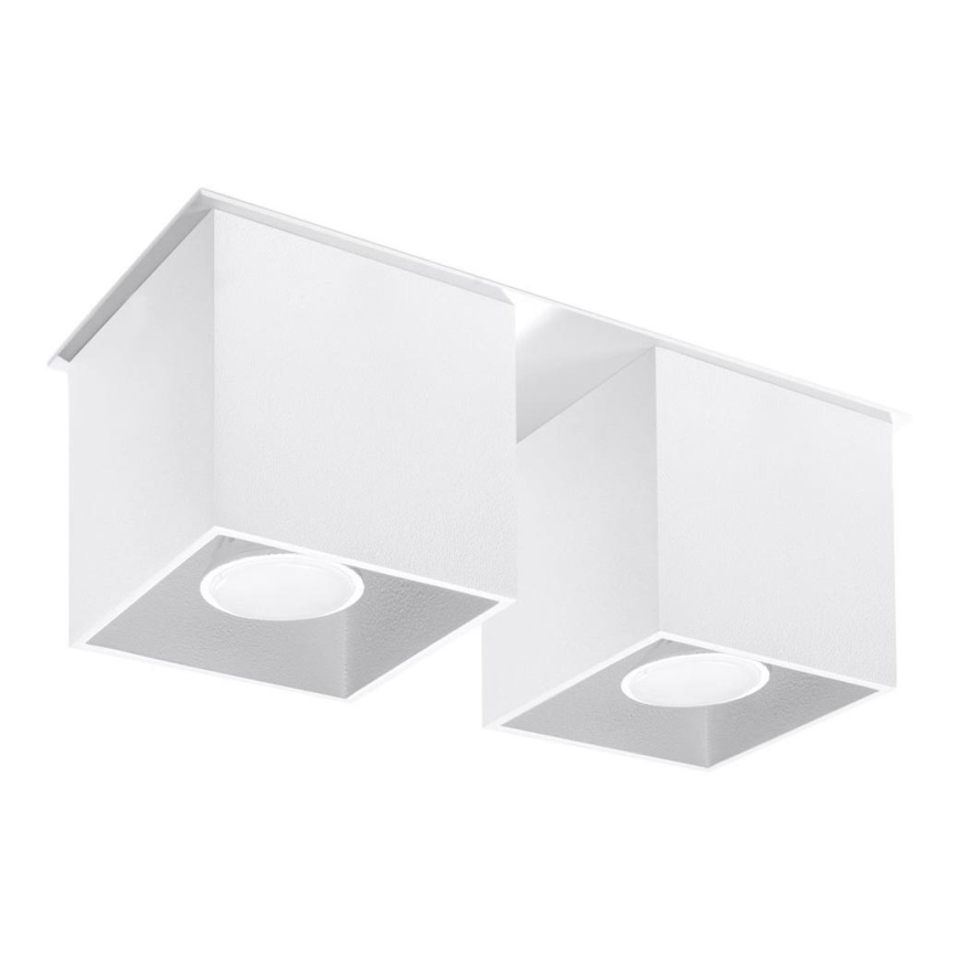 Spot lampa QUAD 2 2xGU10/40W/230V bela