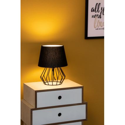 Spot-Light - Stona lampa MANGOO 1xE27/40W/230V crna