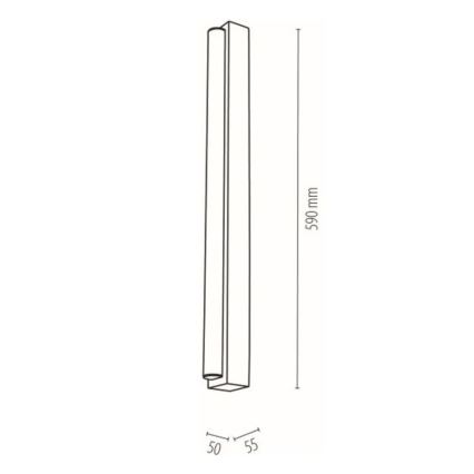 LED kupatilsko osvetljenje za ogledalo AQUAVIVA LED/9W/230V 59 cm IP44 hrast