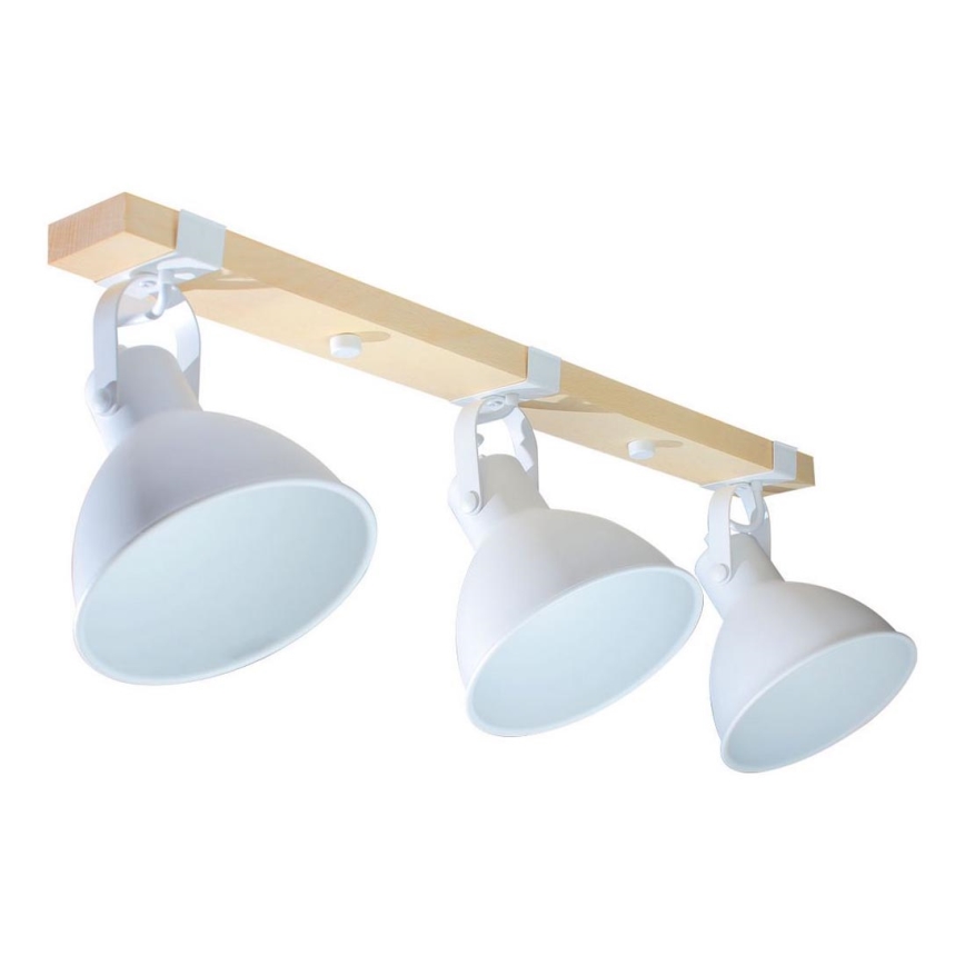 Spot svetiljka 3xE27/40W/230V bukva/bela