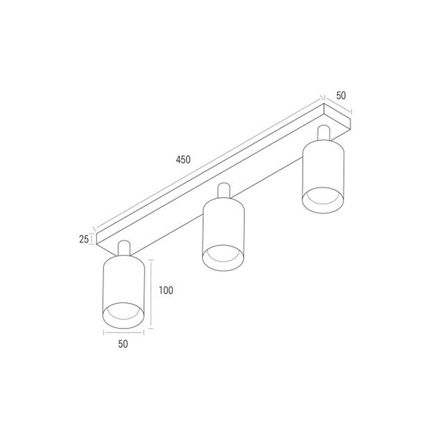 Spot svetiljka ANGIE 3xGU10/30W/230V