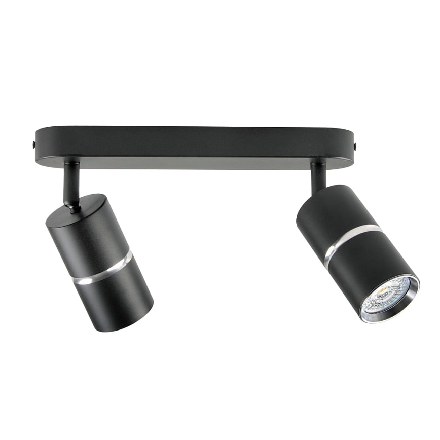 Spot svetiljka BAMBOO 2xGU10/10W/230V crna