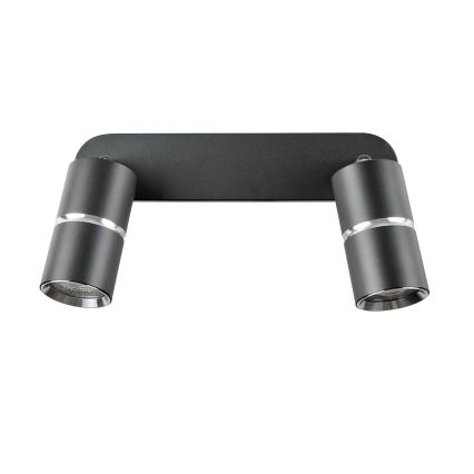 Spot svetiljka BAMBOO 2xGU10/10W/230V crna