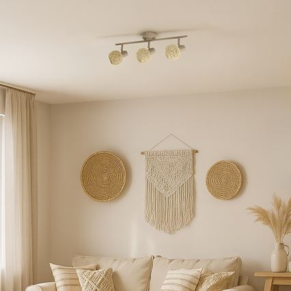 Spot svetiljka DEX 3xE14/10W/230V bež/krema