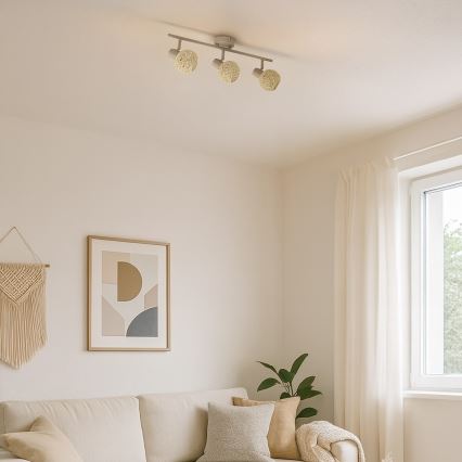 Spot svetiljka DEX 3xE14/10W/230V bež/krema